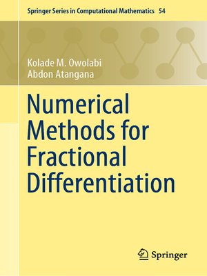 cover image of Numerical Methods for Fractional Differentiation